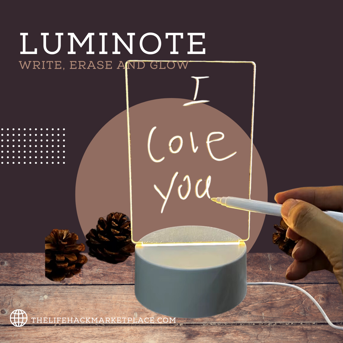 LumiNote - Write, erase, and glow—your perfect desktop companion for a brighter, organized life