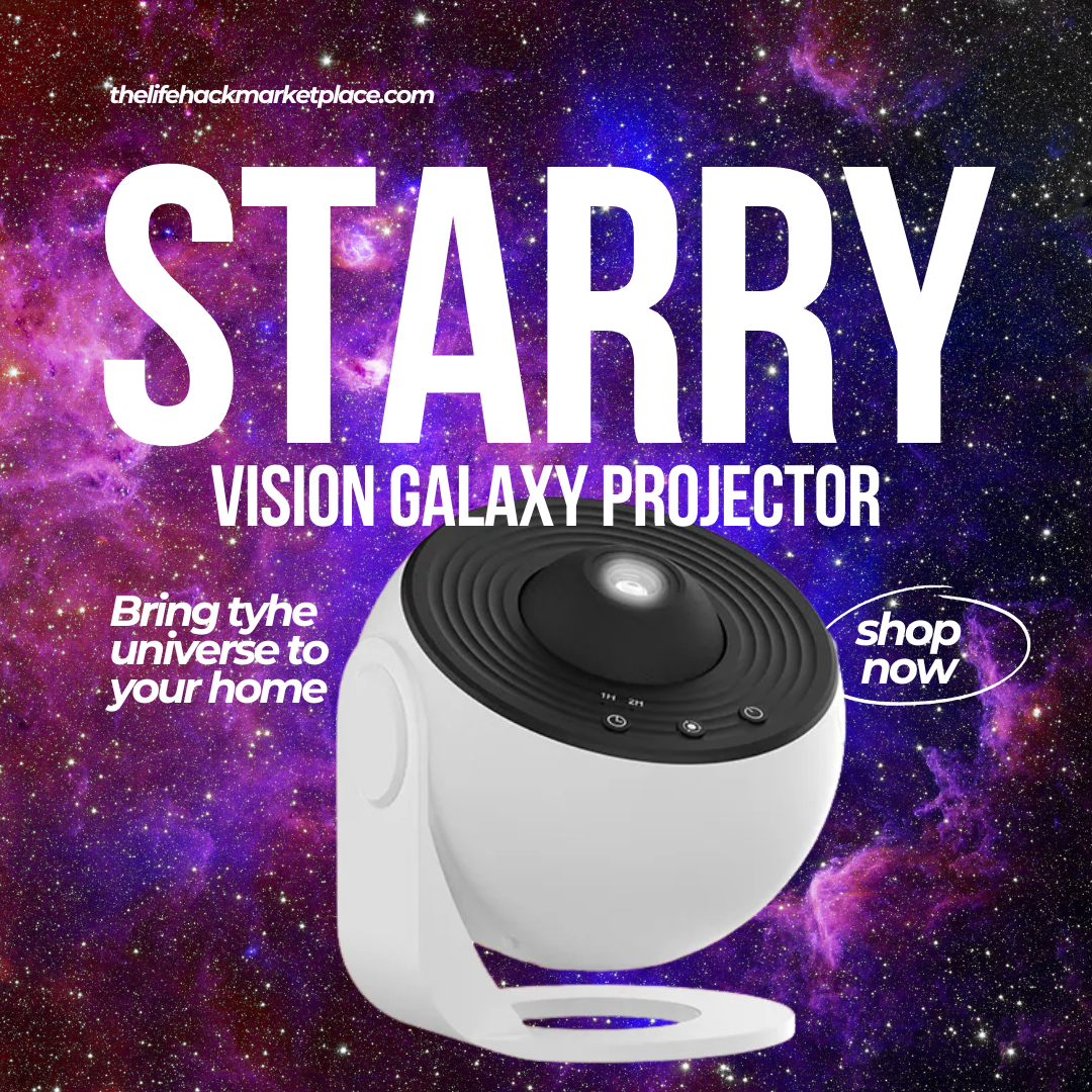 Starry Vision-Galaxieprojektor – Bringen Sie mit dem StarryVision 360°-Galaxieprojektor das Universum in das Zimmer Ihres Kindes!