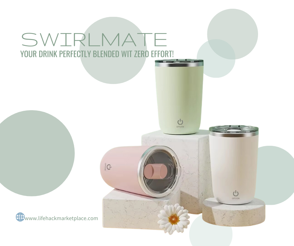 SwirlMate -Recharge. Stir. Sip. The Smarter Way to Enjoy Your Drinks on the Go