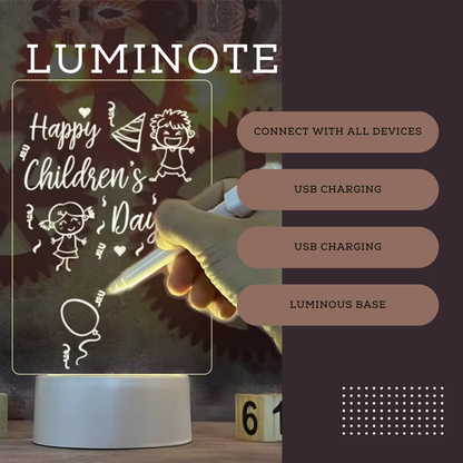 LumiNote - Write, erase, and glow—your perfect desktop companion for a brighter, organized life