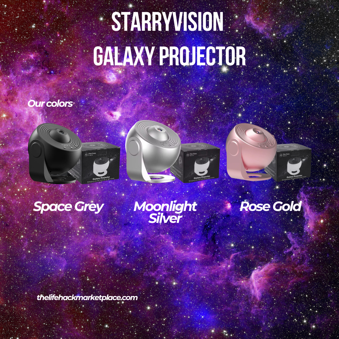 Starry Vision-Galaxieprojektor – Bringen Sie mit dem StarryVision 360°-Galaxieprojektor das Universum in das Zimmer Ihres Kindes!