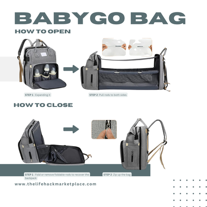 Ihr All-in-One-Reisebegleiter für Eltern: BabyGo Bag!