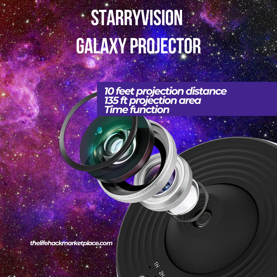 Starry Vision-Galaxieprojektor – Bringen Sie mit dem StarryVision 360°-Galaxieprojektor das Universum in das Zimmer Ihres Kindes!